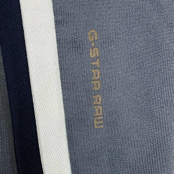 G Star Raw Full Zip Athletic Jacket‎ Mens M Gray Striped Made in Turkey - Picture 4 of 11
